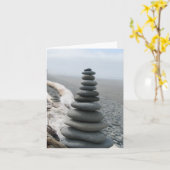 Rock Stack Karte (Gelbe Blume)