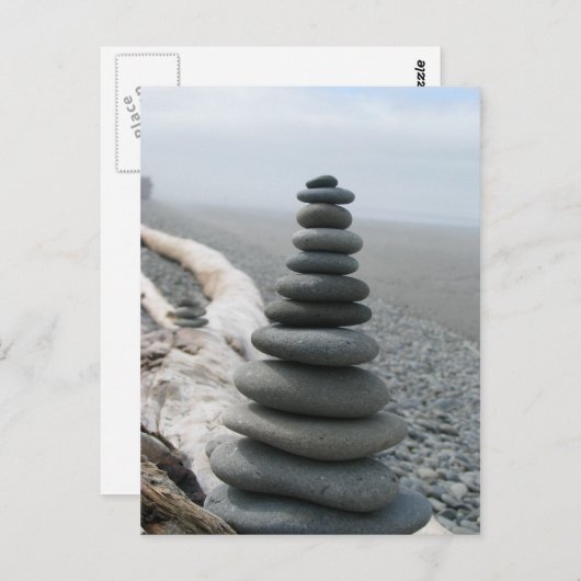 Rock Stack Postkarte (Vorne/Hinten)