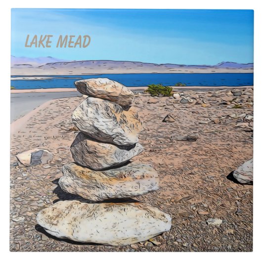 Rock Stacking Fliese (Vorderseite)