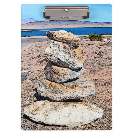 Rock Stacking Klemmbrett (Vorderseite)