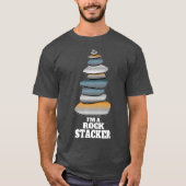 Rock Stacking Rock Stacker Cairn Wandergeschenk T-Shirt (Vorderseite)