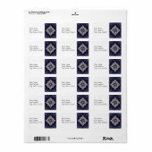 Rock Star Adressaufkleber (Vorne)