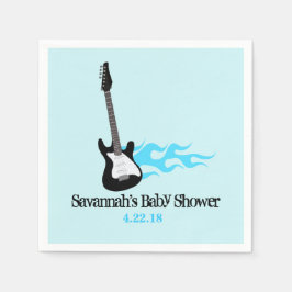 Rock Star Baby Custom Party Napkin Serviette