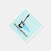 Rock Star Baby Custom Party Napkin Serviette (Ecke)