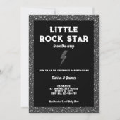 Rock Star Baby Dusche Black Rock and Roll Einladung