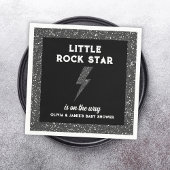 Rock Star Baby Dusche Black Rock and Roll Serviette
