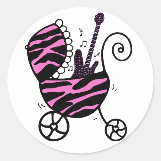 ROCK STAR Baby Girl Stickers (Vorderseite)