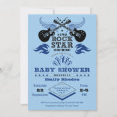 Rock Star Baby Shower Einladung (Vorderseite)