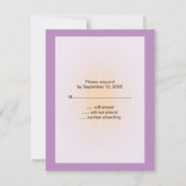 Rock Star Bat Mitzvah Reply Card Lila Rosa RSVP Karte (Rückseite)