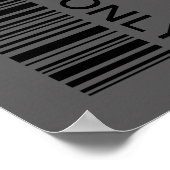 Rock Star Birthday Banner Poster (Ecke)