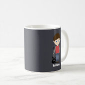 Rock Star Birthday Boy Kaffeetasse (VorderseiteRechts)