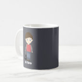 Rock Star Birthday Boy Kaffeetasse (Vorderseite Links)