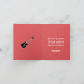 Rock Star Birthday Boy Karte (Innenseite)