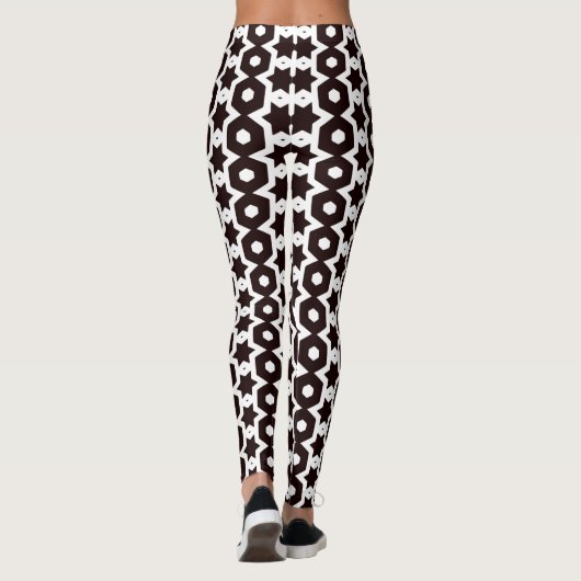 Rock Star Black & White XS-XL_Leggings Leggings (Rückseite)