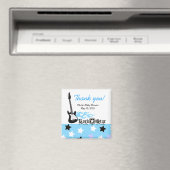 ROCK STAR Blue Baby Dusche Gefallen Magnet (In Situ (Geschirrspüler))