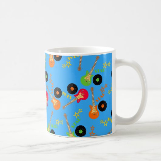 Rock Star Boy Geburtstagsparty Kaffeetasse (Rechts)