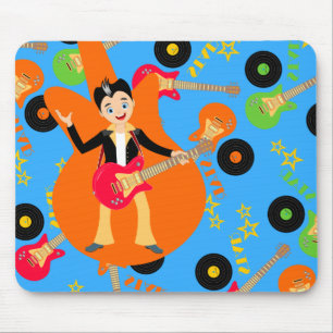 Rock Star Boy Geburtstagsparty Mousepad