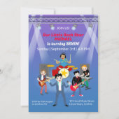 Rock Star Boys Band Geburtstagsparty Einladung (Vorderseite)