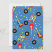 Rock Star Boys Band Geburtstagsparty Einladung (Rückseite)