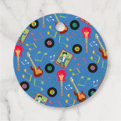 Rock Star Boys Band Geburtstagsparty Geschenkanhänger (Rückseite)