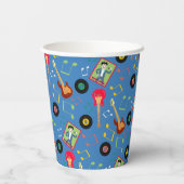 Rock Star Boys Band Geburtstagsparty Pappbecher (Rückseite)