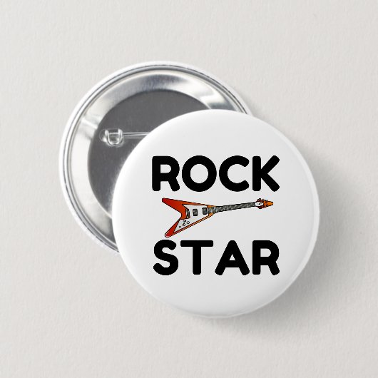 Rock Star Button (Vorne & Hinten)