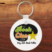 Rock Star by Night - Day Job Bank Teller Schlüsselanhänger (Vorderseite)