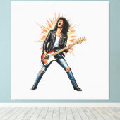 Rock star canvas leinwanddruck (Insitu (Holzboden))