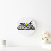 Rock Star Chiropraktiker Runde Wanduhr (Zuhause)