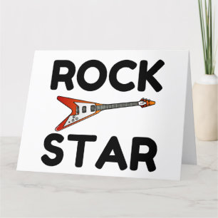 Rock Star Dankeskarte