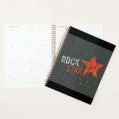 Rock Star Distressed Grunge Red Star Planer (Anzeige)