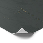 Rock Star Distressed Grunge Red Star Poster (Ecke)