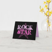 ROCK STAR Diva Karte (Gelbe Blume)