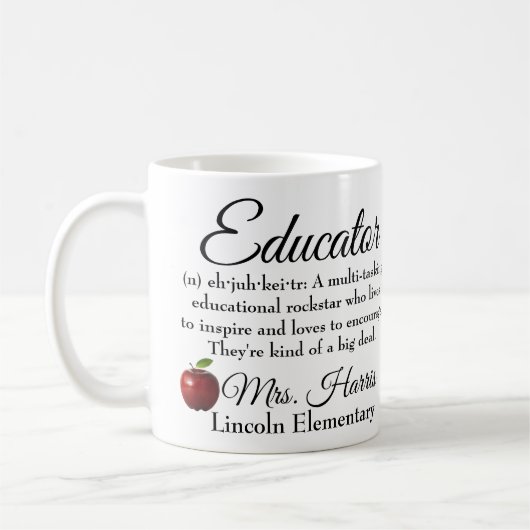 Rock Star Educator Kaffeetasse (Links)
