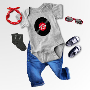 Rock Star erste Geburtstagsparty Vinyl Record Baby Strampler