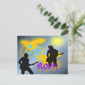 Rock Star Fantasy Postkarte (Stehend Vorderseite)
