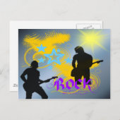 Rock Star Fantasy Postkarte (Vorne/Hinten)