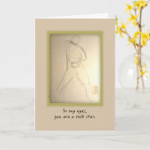 Rock Star für ihn zum Geburtstag Karte (Gelbe Blume)