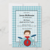 Rock Star Geburtstagsparty Einladung (Vorderseite)