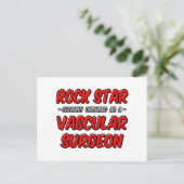 Rock Star ... Gefäßchirurg Postkarte (Stehend Vorderseite)