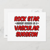 Rock Star ... Gefäßchirurg Postkarte (Vorne/Hinten)