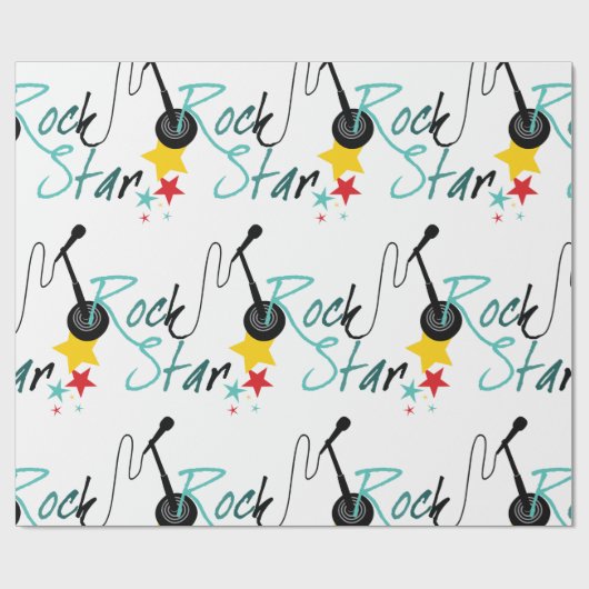 Rock Star Geschenkpapier (Flach)
