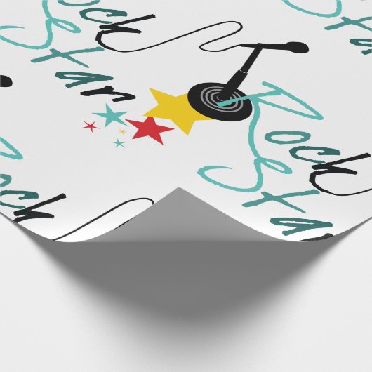 Rock Star Geschenkpapier (Ecke)