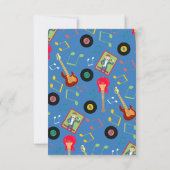 Rock Star Girl Band Geburtstagsparty Dankeskarte (Rückseite)