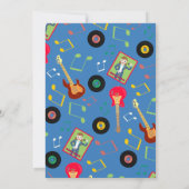 Rock Star Girl Band Geburtstagsparty Einladung (Rückseite)