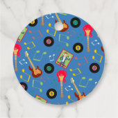 Rock Star Girl Band Geburtstagsparty Geschenkanhänger (Rückseite)