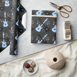 Rock Star Gitarre Rock a Bye Wrapping Paper Geschenkpapier
