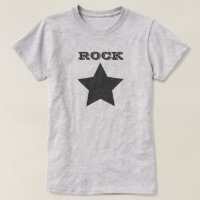 ROCK STAR | Gray Star Women's Basic T - Shirt