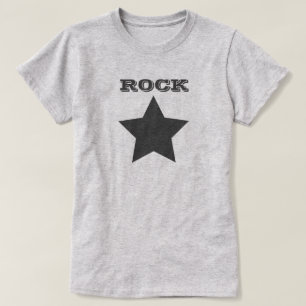 ROCK STAR Gray Star Women's Basic T - Shirt
