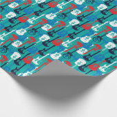 Rock Star: Grunge Gitarrenmuster Geschenkpapier (Ecke)
